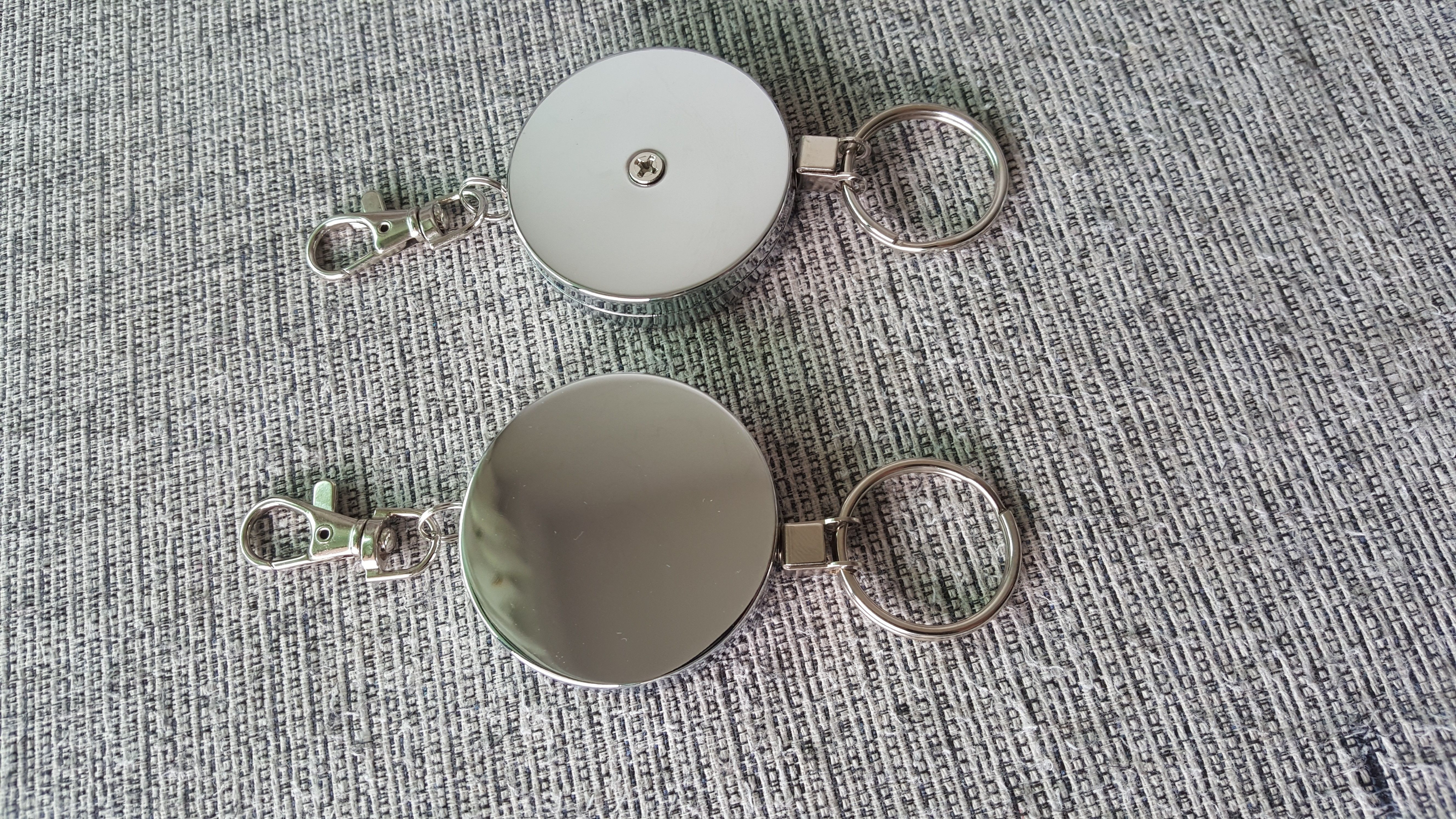 Personalised badge reels is Metal  retractable reels with zinc alloy badge
