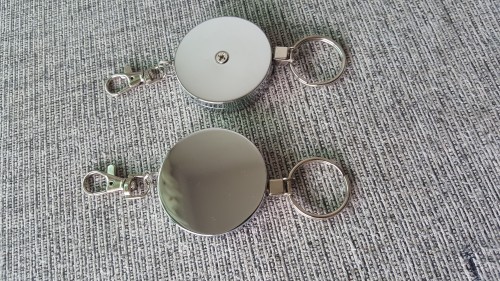 Personalised badge reels is Metal  retractable reels with zinc alloy badge