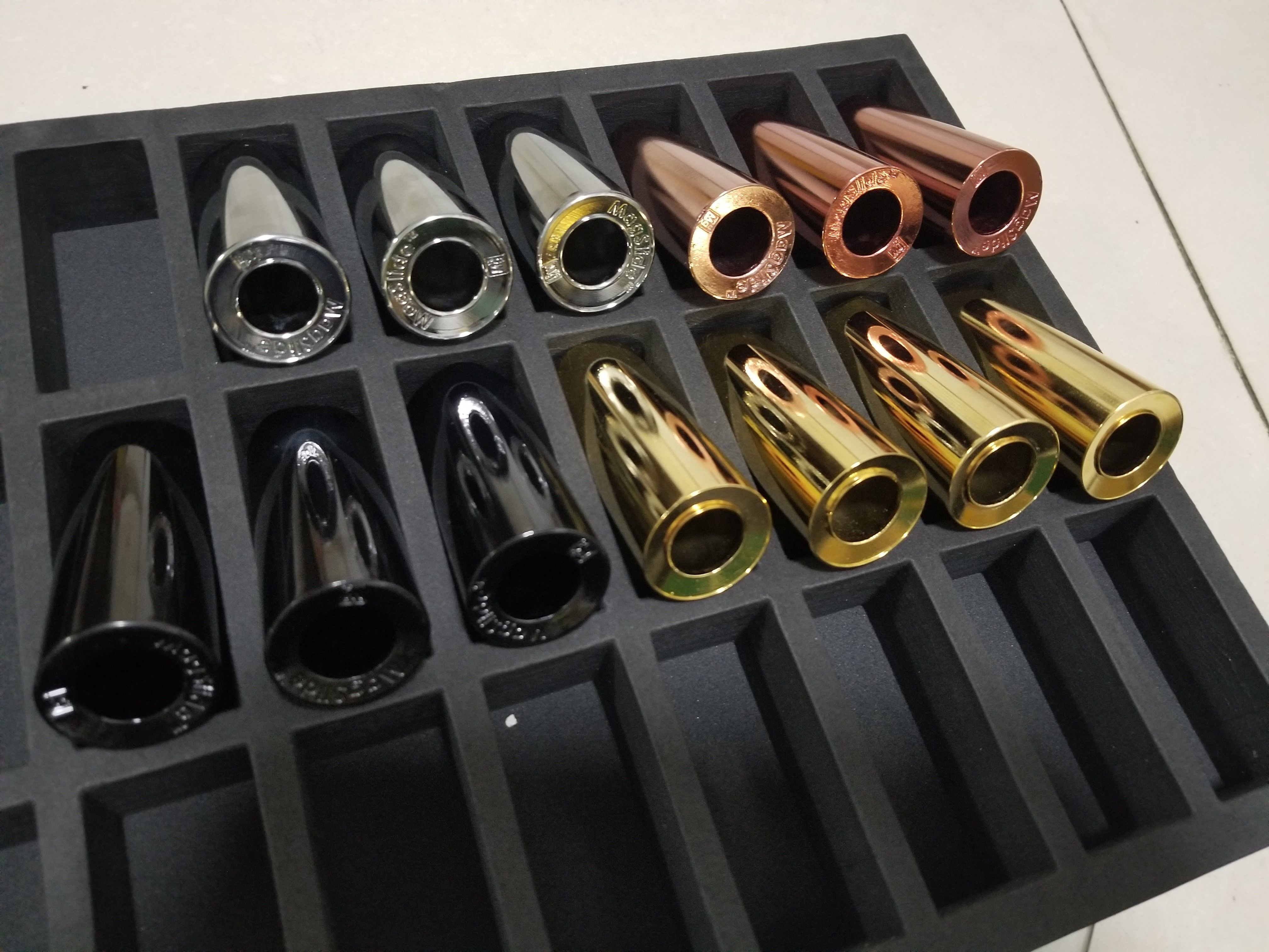 Brass Guitar Slide Hollow Magnesium Hawaiian Slider for Acoustic Electric Guitar