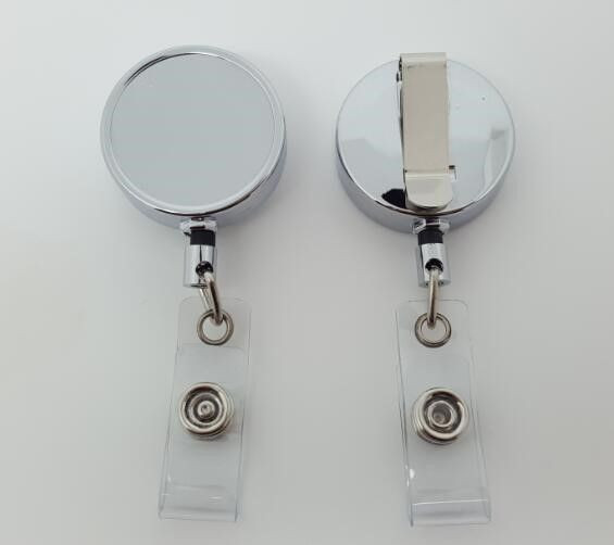 Chrome Heavy Duty Metal badge reels is newest design styles