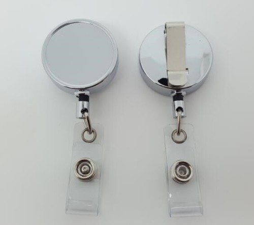 Chrome Heavy Duty Metal badge reels is newest design styles