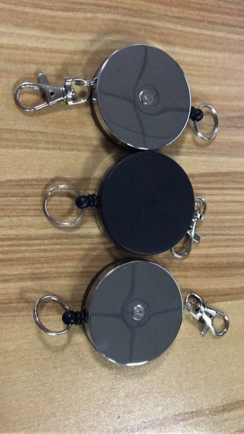 Personalised badge reels is Metal  retractable reels with zinc alloy badge