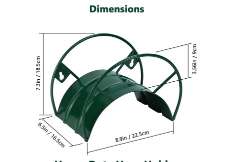 Wall Mounted Hose Organizer Heavy Duty Metal Garden Hose