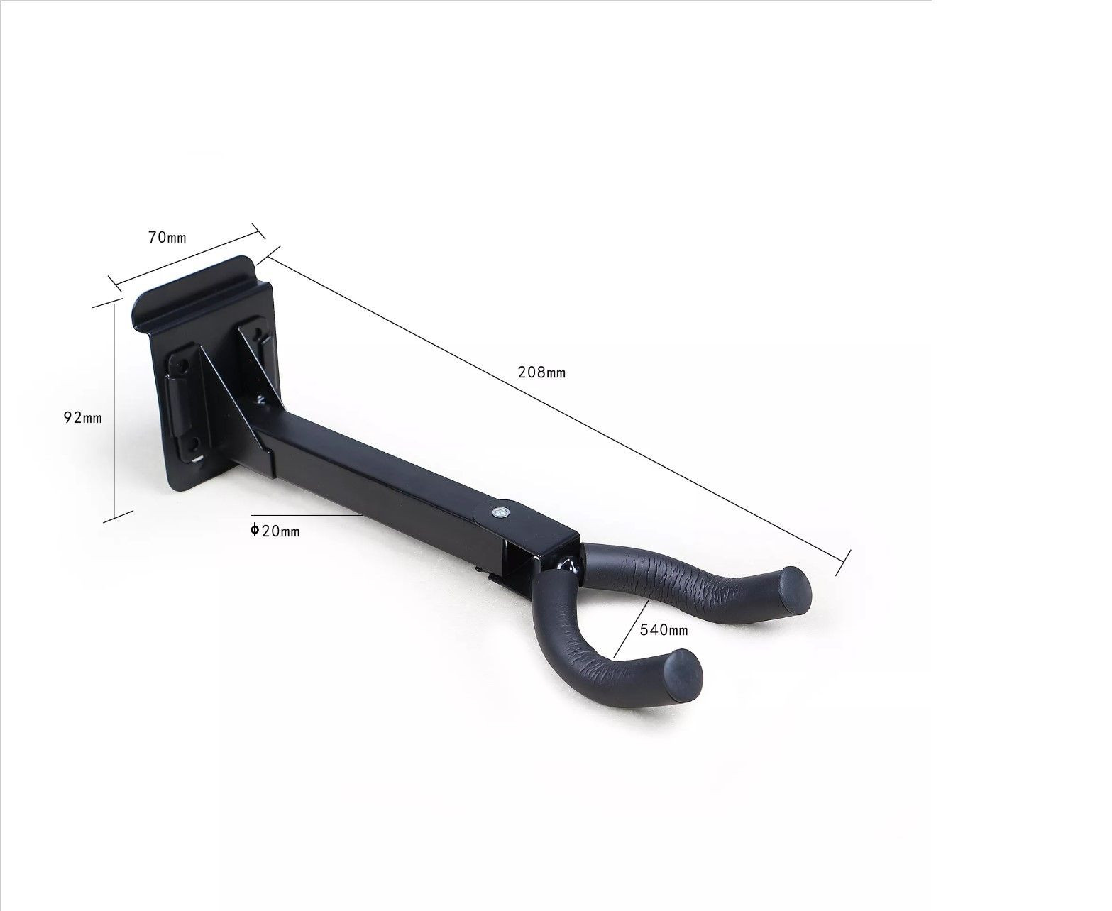 Guitar wall mount hangers suitable for a variety of string instruments