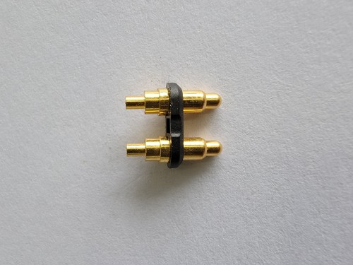 Brass crimp connectors by plunger and tube and a spring
