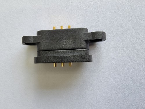 Magnetic Pogo pin is a formed by plastic box and brass pin a  basic components