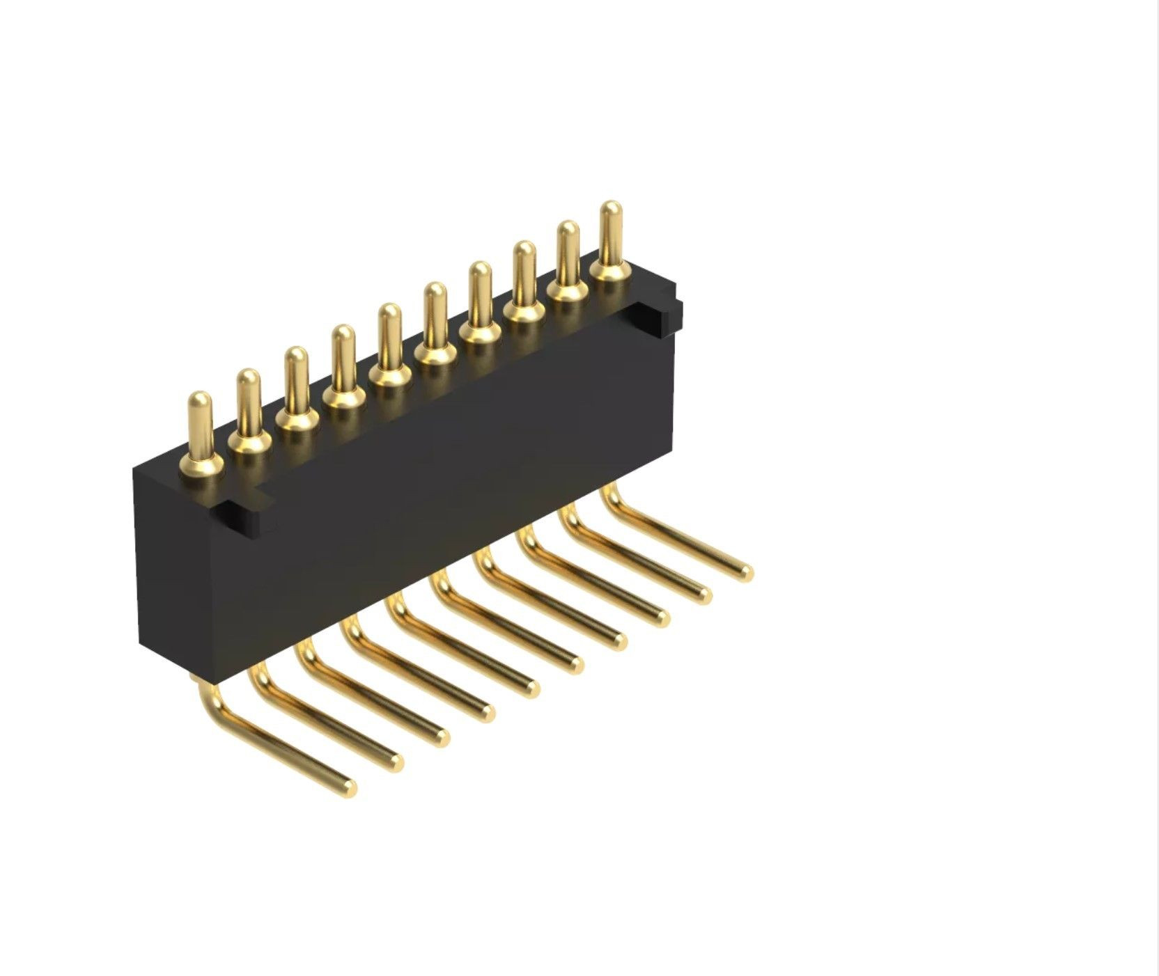 Spring-loadded  Pogo pin connector is a formed by plunger